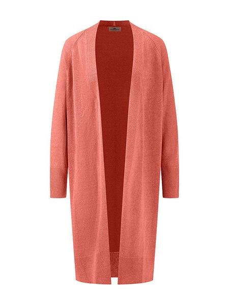 FYNCH-HATTON Lniany kardigan w kolorze pomarańczowym rozmiar: M. Pomarańczowe kardigany damskie Fynch-Hatton, m, bez wzorów, ze lnu. Za 173.99 zł.