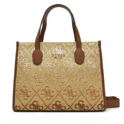 Torebka Guess. Brązowe torebki klasyczne damskie Guess, z aplikacjami, bez dodatków. Za 349.99 zł.