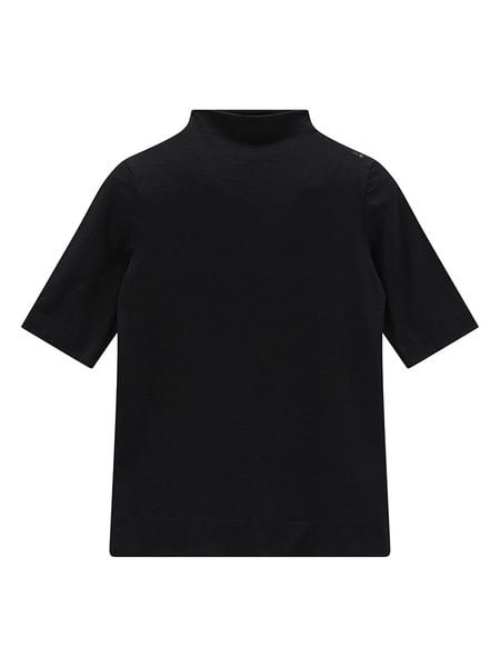 Jeanne Baret Koszulka "Navarino" w kolorze czarnym rozmiar: 44. Czarne bluzki damskie Jeanne Baret, bez wzorów, z wełny, bez kołnierzyka, bez ramiączek. Za 214.70 zł.