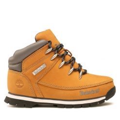 Trapery Timberland. Brązowe buty zimowe męskie Timberland, bez zapięcia. Za 449.99 zł.