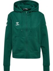 Damska bluza z kapturem zapinana na zamek Hummel Go 2.0 Chevron. Zielone bluzy sportowe damskie HUMMEL, na wiosnę, l, bez wzorów, z bawełny, bez ramiączek, długie, z kapturem. Za 302.50 zł.