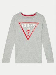 Guess Bluzka L84I29 K8HM0 Szary Regular Fit. Szare t-shirty chłopięce Guess, z aplikacjami, z bawełny, bez ramiączek. Za 79.99 zł.