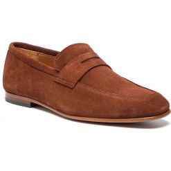 Półbuty CLARKS - Code Step 261395477 British Tan. Brązowe półbuty męskie Clarks, z materiału, bez zapięcia. W wyprzedaży za 339.00 zł.