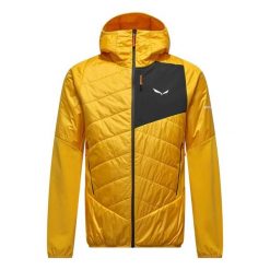 Kurtka puchowa Salewa Ortles Hyb Twr. Żółte kurtki męskie Salewa, na zimę, s, bez wzorów, z materiału, bez kaptura. Za 978.00 zł.