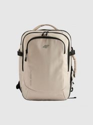 4F Plecak kabinowy (24 L) z kieszenią na laptop - beżowy Uniwersalny. Brązowe plecaki męskie 4f, bez wzorów. Za 179.99 zł.