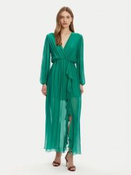 Haveone Sukienka letnia AFF-N013 Zielony Loose Fit. Zielone sukienki damskie Haveone, na lato, l, bez wzorów, z wiskozy, bez kołnierzyka, bez ramiączek. Za 479.99 zł.