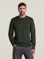 G-Star Sweter w kolorze ciemnozielonym rozmiar: XL. Zielone swetry męskie G-Star, xl, bez wzorów, bez kołnierzyka. Za 299.95 zł.