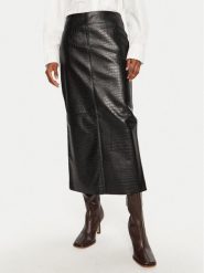 Bruuns Bazaar Spódnica z imitacji skóry Tuanella BBW4134 Czarny Regular Fit. Czarne spódniczki damskie Bruuns Bazaar, bez wzorów, ze skóry. Za 319.99 zł.