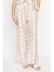 ASSUILI Spodnie w kolorze beżowym rozmiar: 36. Brązowe spodnie materiałowe damskie Assuili, bez wzorów, z materiału. Za 100.99 zł.