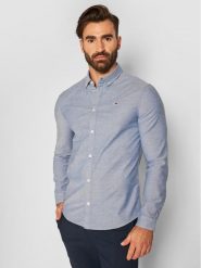Tommy Jeans Koszula Oxford DM0DM09594 Niebieski Slim Fit. Niebieskie koszule męskie Tommy Jeans, l, bez wzorów, z bawełny, bez kołnierzyka, bez ramiączek. Za 189.99 zł.