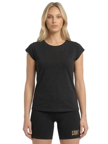 Koszulka damska Active Gold z krótkim rękawem. Białe topy sportowe damskie LEONE 1947 APPAREL, xl, bez wzorów, bez ramiączek. Za 176.82 zł.
