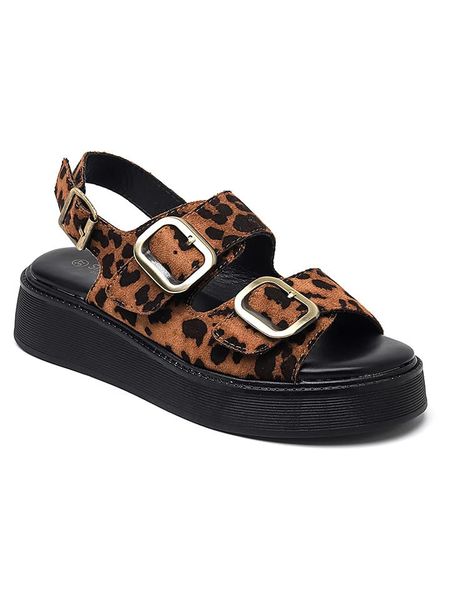 Sixth Sens Sandały w kolorze jasnobrązowym rozmiar: 38. Brązowe sandały damskie Sixth Sens, bez wzorów, bez obcasa, na koturnie. Za 101.47 zł.