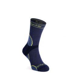 Skarpety biegowe Bridgedale Trail Run Midweight T2 Merino Sport Crew. Czarne skarpetki męskie Bridgedale, bez wzorów. Za 85.99 zł.