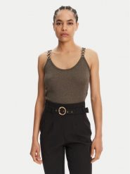 Morgan Top 251-DIDOA Zielony Slim Fit. Zielone topy damskie Morgan, xs, bez wzorów, z wiskozy, bez kołnierzyka. Za 89.99 zł.