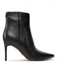 Guess Botki FL8CHE LEA10 Czarny. Czarne botki damskie Guess, ze skóry, bez obcasa, na szpilce, bez zapięcia. Za 1,249.00 zł.
