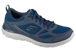Buty treningowe męskie, Summits-South Rim. Niebieskie buty fitness męskie Skechers, na fitness i siłownię. Za 199.99 zł.