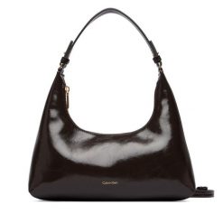 Torebka Calvin Klein. Brązowe torebki klasyczne damskie CALVIN KLEIN, bez wzorów, bez dodatków. Za 489.99 zł.