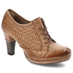 Brązowe Półbuty Carinii Skórzane Buty Na Obcasie. Brązowe półbuty damskie Carinii, z aplikacjami, ze skóry, retro, bez obcasa, na obcasie. Za 209.00 zł.