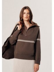 Rodier Sweter w kolorze jasnobrązowym rozmiar: S. Brązowe swetry klasyczne damskie Rodier, s, z wełny, bez kołnierzyka. Za 326.99 zł.