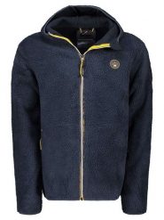 Geographical Norway Kurtka polarowa "Ucherpim" w kolorze granatowym rozmiar: XL. Niebieskie kurtki męskie Geographical Norway, xl, bez wzorów, z polaru, bez kaptura. Za 160.96 zł.