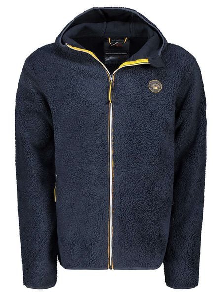 Geographical Norway Kurtka polarowa "Ucherpim" w kolorze granatowym rozmiar: 3XL. Niebieskie kurtki męskie Geographical Norway, xl, bez wzorów, z polaru, bez kaptura. Za 152.26 zł.