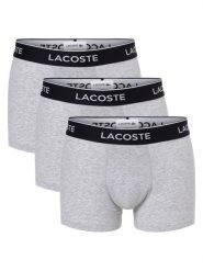 Lacoste Obcisłe bokserki pakowane po 3 szt. Mężczyźni Bawełna szary, M. Szare bokserki męskie Lacoste, bez wzorów, z bawełny. Za 209.95 zł.