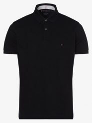 Tommy Hilfiger koszulka polo Mężczyźni Bawełna niebieski, S. Niebieskie koszulki polo męskie Tommy Hilfiger, m, bez wzorów, z bawełny, bez ramiączek. Za 359.95 zł.