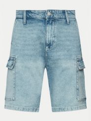 S.Oliver Szorty jeansowe 2144355 Niebieski Relaxed Fit. Niebieskie szorty męskie S.Oliver, z bawełny, bez kołnierzyka. Za 229.99 zł.