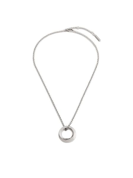 Calvin Klein Naszyjnik 35000306 Srebrny. Szare naszyjniki damskie CALVIN KLEIN, metalowe. Za 279.99 zł.