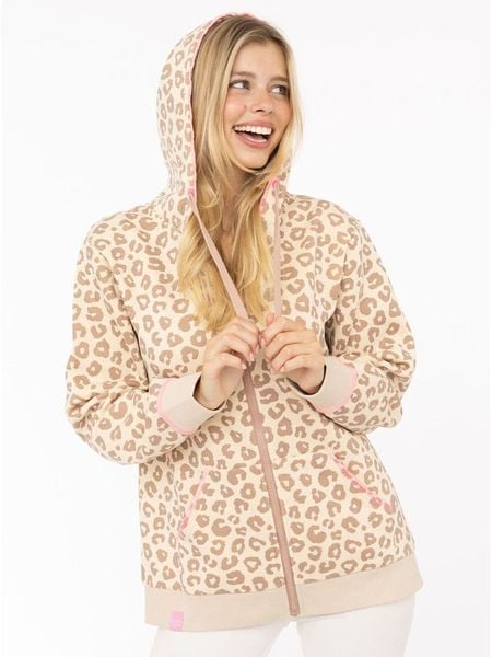 Zwillingsherz Bluza "Soft Leo" w kolorze beżowym rozmiar: L/XL. Brązowe bluzy z kapturem damskie Zwillingsherz, l. Za 102.95 zł.