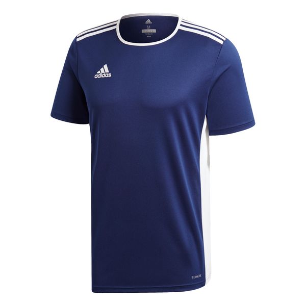 Koszulka piłkarska męska adidas Entrada 18 Jersey. Białe t-shirty sportowe męskie Adidas, m, z jersey, bez ramiączek, do piłki nożnej, climalite (adidas). Za 49.09 zł.