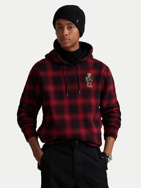 Polo Ralph Lauren Bluza 710981796001 Czerwony Regular Fit. Czerwone bluzy bez kaptura męskie Polo Ralph Lauren, l, z bawełny. Za 899.99 zł.