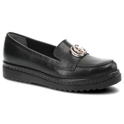 Czarne Półbuty Dwunasty Shoes Damskie Modne Buty. Czarne półbuty damskie Dwunasty Shoes, z aplikacjami, ze skóry, bez obcasa, na obcasie. Za 229.00 zł.