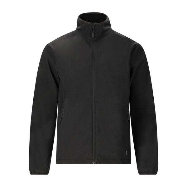 Kurtka wodoodporna Whistler Lango. Czarne kurtki męskie WHISTLER, bez wzorów, z softshellu, sportowe, bez kaptura. Za 215.50 zł.