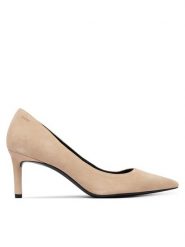 BOSS Szpilki Gracey 50557675 Écru. Szpilki Boss, bez wzorów, ze skóry, bez obcasa. Za 899.99 zł.