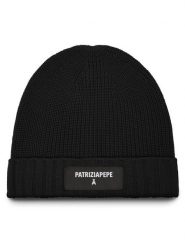 Patrizia Pepe Czapka 2F0111/K9O3A-K103 Czarny. Czarne czapki zimowe damskie Patrizia Pepe, z materiału. Za 399.99 zł.