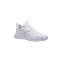 Buty fitness kardio damskie 120 białe. Białe obuwie treningowe damskie DOMYOS, na fitness i siłownię. Za 99.99 zł.