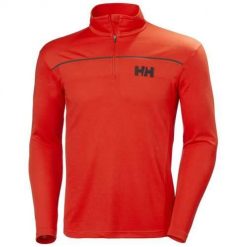 Bluza sportowa męska Helly Hansen 30208222. Czerwone bluzy bez kaptura męskie Helly Hansen, bez wzorów, sportowe, bez kołnierzyka, bez ramiączek. Za 496.00 zł.