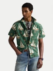 Polo Ralph Lauren Koszula 710971217001 Zielony Classic Fit. Zielone koszule męskie Polo Ralph Lauren, l, bez wzorów, z bawełny, bez kołnierzyka, bez ramiączek. Za 629.99 zł.