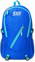 Plecak turystyczny Mountains 35 L. Niebieskie plecaki damskie KUBISPORT, bez wzorów, z materiału, sportowe. Za 91.00 zł.