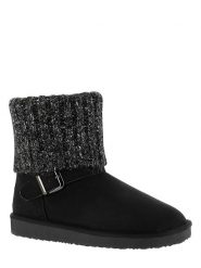 ISLAND BOOT Botki zimowe "Kourtney" w kolorze czarnym rozmiar: 36. Czarne botki damskie Island Boot, na zimę, z dzianiny, bez obcasa, na platformie, bez zapięcia. Za 145.26 zł.