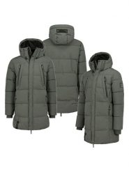 Sublevel Płaszcz pikowany w kolorze khaki rozmiar: M. Brązowe płaszcze męskie Sublevel, m, bez wzorów. Za 261.05 zł.