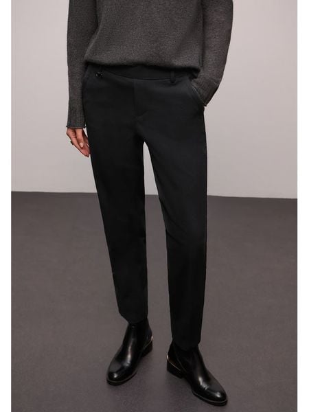 Street One Spodnie w kolorze czarnym rozmiar: 38/L28. Czarne spodnie materiałowe damskie Street One, bez wzorów, z materiału, street. Za 231.13 zł.