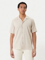 KARL LAGERFELD Koszula 605942 562034 Beżowy Regular Fit. Brązowe koszule męskie Karl Lagerfeld, m, bez wzorów, z wiskozy, bez kołnierzyka, bez ramiączek. Za 669.99 zł.