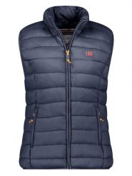 Geographical Norway Kamizelka pikowana "Vatikolor" w kolorze granatowym rozmiar: XXL. Niebieskie kamizelki damskie Geographical Norway, xxl. Za 122.96 zł.