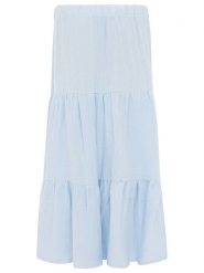 Zwillingsherz Muślinowa spódnica w kolorze błękitnym rozmiar: S/M. Niebieskie spódniczki damskie Zwillingsherz, m, bez wzorów, z bawełny, maxi. Za 104.99 zł.