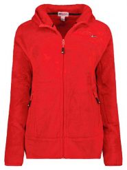 Geographical Norway Kurtka polarowa "Upalood" w kolorze czerwonym rozmiar: S. Czerwone kurtki damskie Geographical Norway, s, bez wzorów, z polaru, bez kaptura. Za 70.24 zł.
