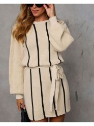 Milan Kiss Sukienka w kolorze beżowym rozmiar: L. Brązowe sukienki damskie Milan Kiss, na co dzień, l, bez wzorów, bez kołnierzyka, bez ramiączek, mini, proste. Za 195.99 zł.