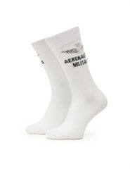 Aeronautica Militare Skarpety długie 251CZ010L499 Biały. Białe skarpetki męskie AERONAUTICA MILITARE, bez wzorów, z bawełny. Za 49.99 zł.