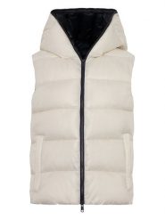 Ecoalf Kamizelka pikowana w kolorze kremowym rozmiar: XL. Brązowe kamizelki damskie Ecoalf, xl. Za 245.96 zł.